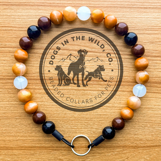 Coffee Melt Beaded Collar