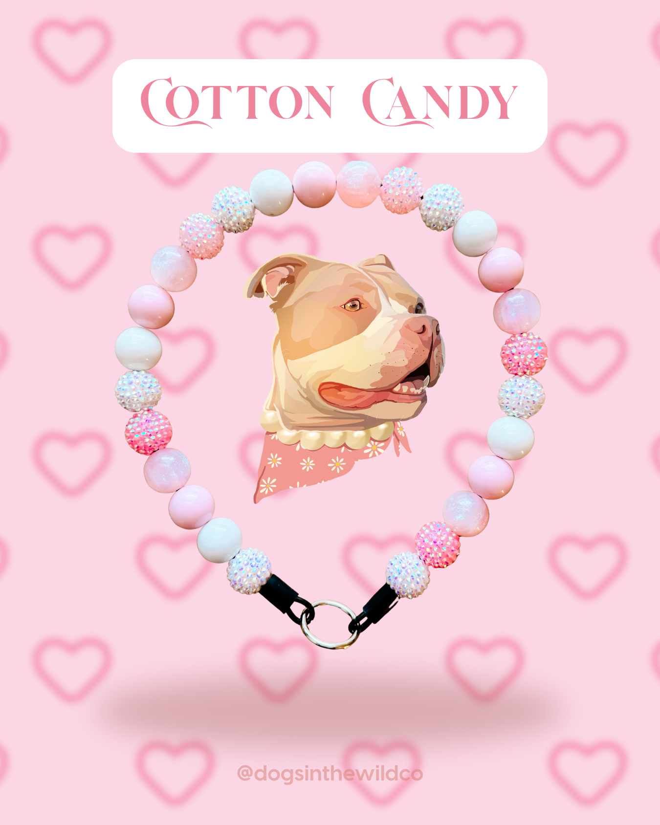 Cotton Candy Beaded Collar
