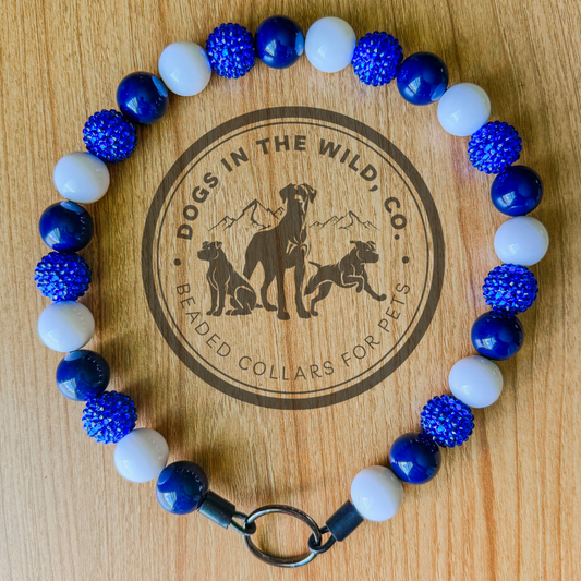 Blue Jay Beaded Collar
