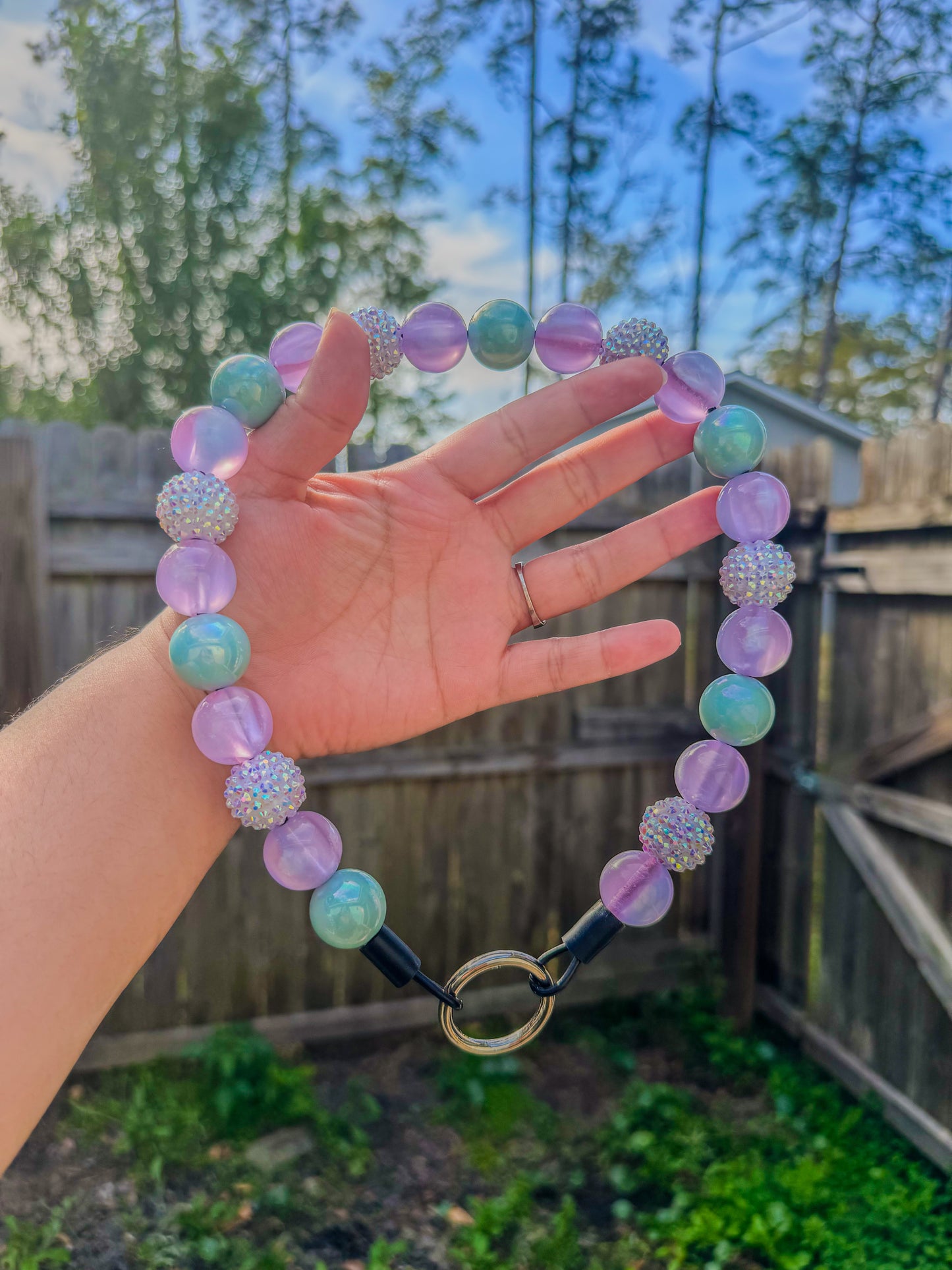 Periwinkle Beaded Collar