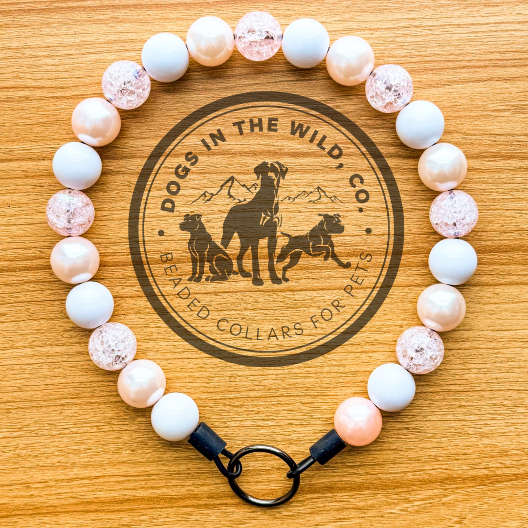 Pink Champagne Beaded Collar