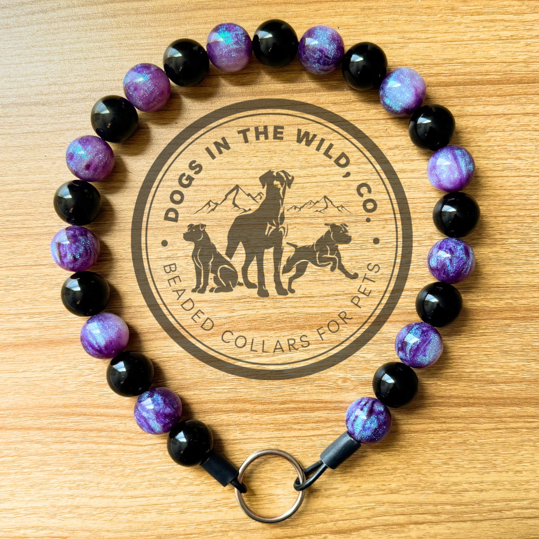 Purple Obsidian Beaded Collar