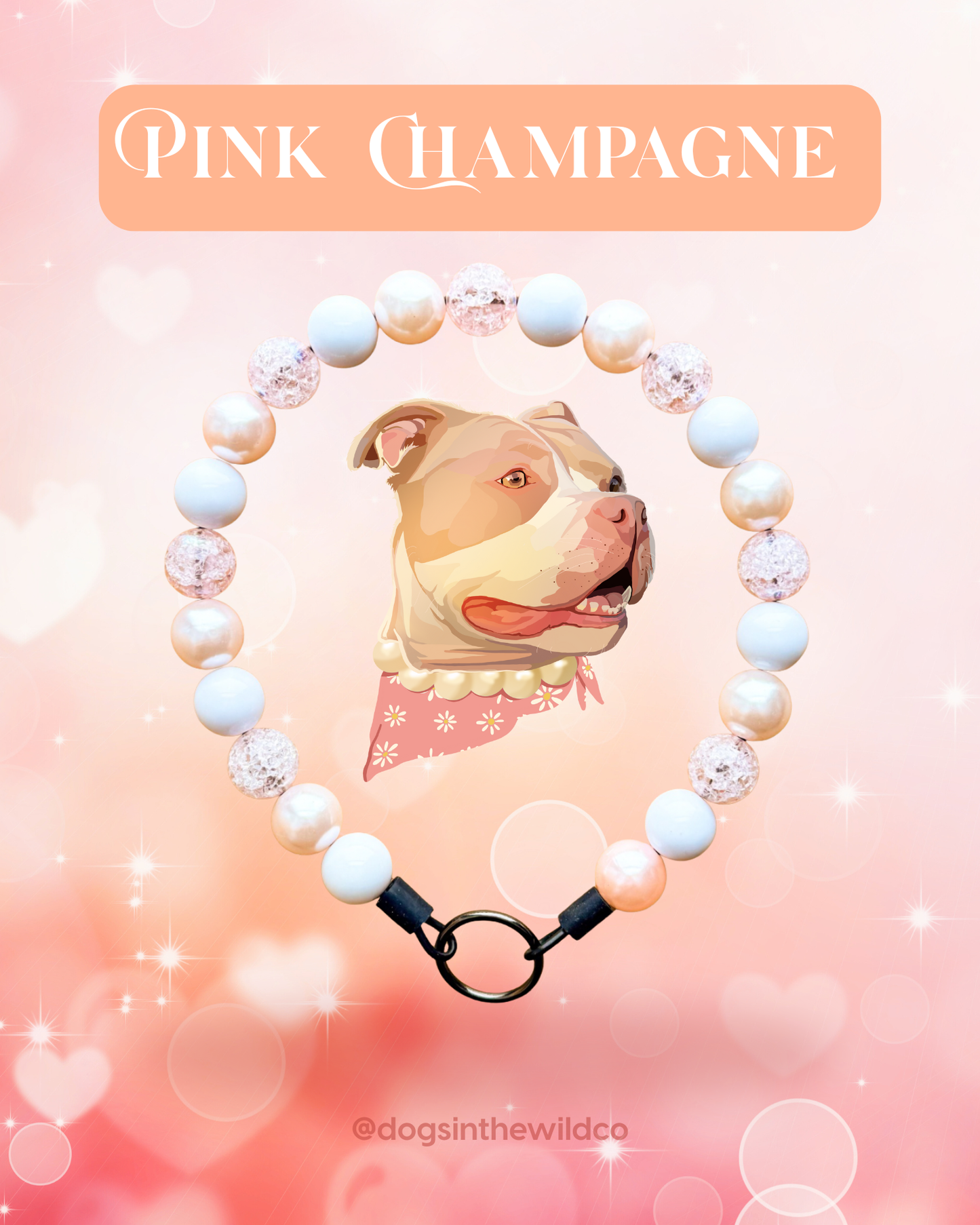 Pink Champagne Beaded Collar
